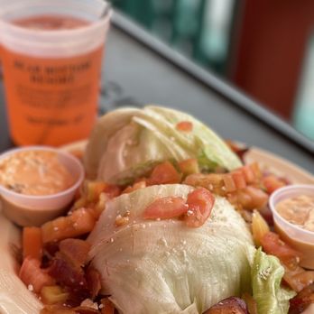 Bear Bottom Resort - Wedge Salad with  Cherry limeade - Resorts Near Me - Sunrise Beach, Missouri
