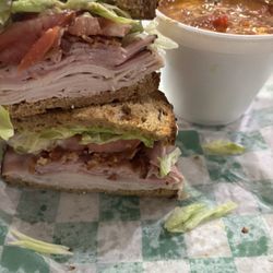 Metro Deli - Triple threat on multigrain and cup of chili