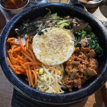Jang Su Korean - 2. Dolsot Bibimbap with pork - Korean Near Me - Sacramento, California Jang Su Korean - 2. Dolsot Bibimbap with pork - Korean Near Me - Sacramento, California