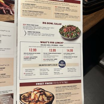 Outback Steakhouse - Menu - Steakhouses Near Me - Ocala, Florida Outback Steakhouse - Menu - Steakhouses Near Me - Ocala, Florida
