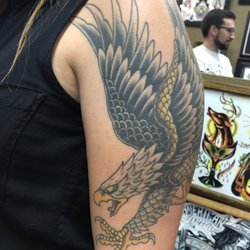 Black Rat Tattoo - Eagle done at Black Rat Tattoo