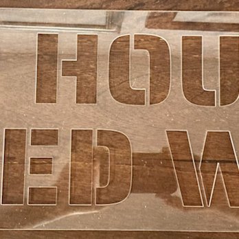 Valley Blueprint & Supply - We are offering laser cut stencils using 1/8" acrylic. This one came out to be 9 x 29! - Printing Services Near Me - Las Vegas, Nevada Valley Blueprint & Supply - We are offering laser cut stencils using 1/8" acrylic. This one came out to be 9 x 29! - Printing Services Near Me - Las Vegas, Nevada