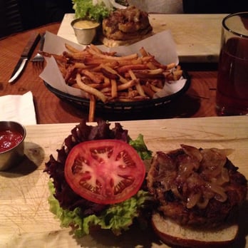 Game - Game's two veggie burgers and truffle oil fries. - Burgers Near Me - Louisville, Kentucky Game - Game's two veggie burgers and truffle oil fries. - Burgers Near Me - Louisville, Kentucky