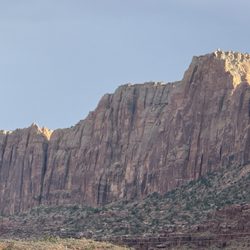 Moab Rim Rv Campark - View from our RV. We could walk up and touch these!