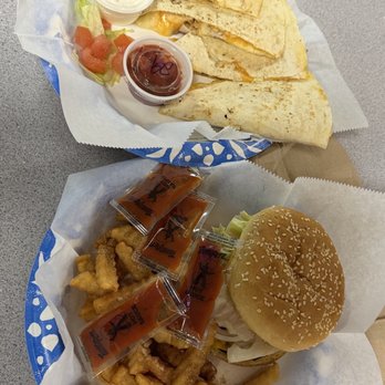 Surfside Bowling & Billiard Center - Chicken quesadilla and cheeseburger with fries. - Pool Halls Near Me - Surfside Beach, South Carolina Surfside Bowling & Billiard Center - Chicken quesadilla and cheeseburger with fries. - Pool Halls Near Me - Surfside Beach, South Carolina