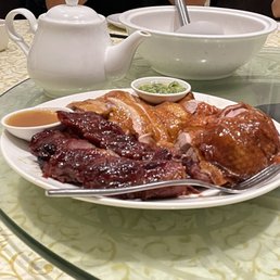 Roast Pork, roast duck and soy sauce chicken