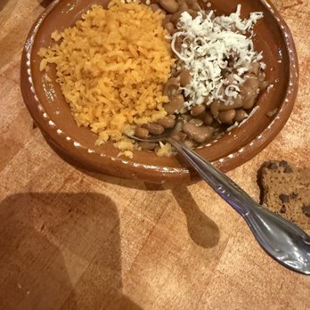 Birrieria Grumpys - Rice and beans side- $6 for bland sadness - Mexican Near Me - Tukwila, Washington