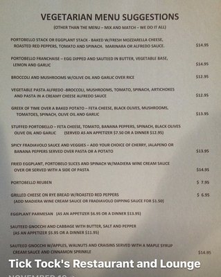 Menu photo 4 Tick Tock's on Terrace Honesdale, PA Menu photo 4 Tick Tock's on Terrace Honesdale, PA
