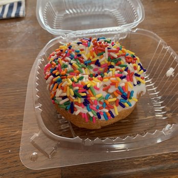 Cloud 9 Donuts - Vanilla frosted donut with sprinkles - Donuts Near Me - Brick, New Jersey