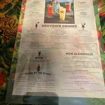 Rainforest Cafe - Menu - American Near Me - Atlantic City, New Jersey