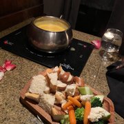 Photo of The Melting Pot - Coral Springs, FL, United States. Cheese  Starborough, Sauvignon Blanc