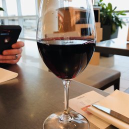 Wine before the flight! Wine before the flight!