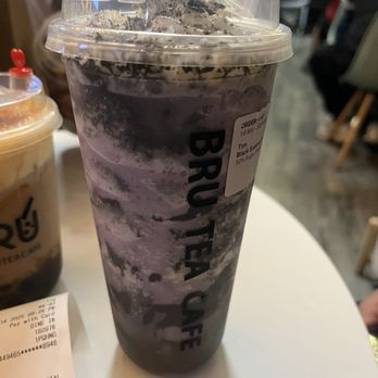 Bru Tea Cafe - Black Sesame Ube - Bubble Tea Near Me - Elk Grove, California Bru Tea Cafe - Black Sesame Ube - Bubble Tea Near Me - Elk Grove, California