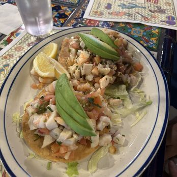 Casa Mendoza - Mixed chiveche on tostada. Delicious. - Mexican Near Me - La Quinta, California Casa Mendoza - Mixed chiveche on tostada. Delicious. - Mexican Near Me - La Quinta, California