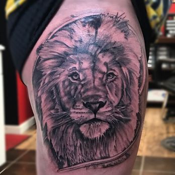 Ink Envy Tattoo Studio - Black and Grey Lioness! - Tattoo Near Me - Bear, Delaware