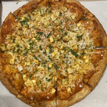 Ashay's Pizza - Chicken Tikka Masala Pizza - Pizza Near Me - Houston, Texas