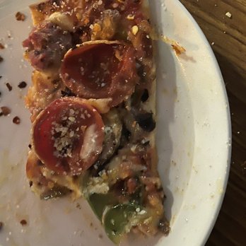 The Red Mill Inn & Pizza - a slice of pizza on a plate - Pizza Near Me - Brookfield, Wisconsin The Red Mill Inn & Pizza - a slice of pizza on a plate - Pizza Near Me - Brookfield, Wisconsin