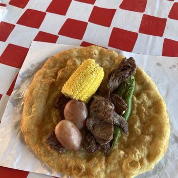 Hwy 89 Yummy Shack - Navajo Mutton Sandwich on Frybread - Burgers Near Me Hwy 89 Yummy Shack - Navajo Mutton Sandwich on Frybread - Burgers Near Me