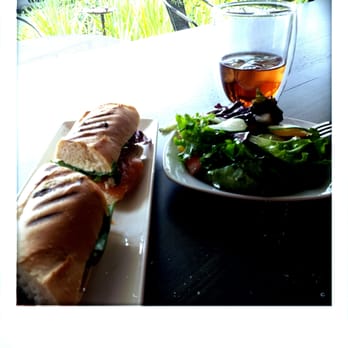 Hummingbird Tea Room & Bakery - salmon baguette sandwich, side salad, ginger iced tea! - Tea Rooms Near Me - Magnolia, Texas Hummingbird Tea Room & Bakery - salmon baguette sandwich, side salad, ginger iced tea! - Tea Rooms Near Me - Magnolia, Texas