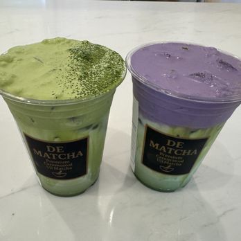 De Matcha - double matcha and matcha with ube - Coffee & Tea Near Me - Buena Park, California De Matcha - double matcha and matcha with ube - Coffee & Tea Near Me - Buena Park, California
