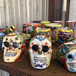 Denton Plant Factory - Skull Planters