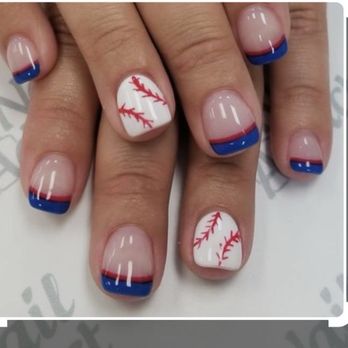 Nails & Beyond - First pic was my inspiration and second was mine and it was perfect! - Nail Salons Near Me - Fort Worth, Texas
