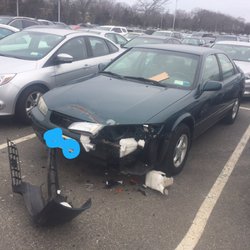 Central islip LIRR - Careful when you leave your car, and know this is what you can expect. Although not mine, one has to feel for this person.