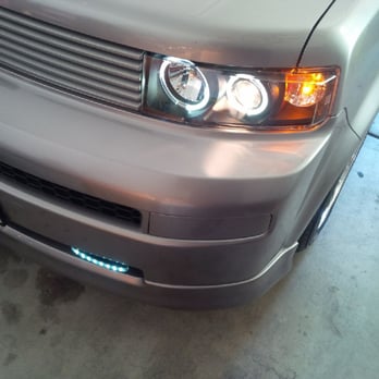 Noble Motorsports - 2006 Scion XB with new halo lights with LED Driving Lights.
Thanks Noble Motor Sports for updating my lights! - Auto Parts & Supplies Near Me - Modesto, California Noble Motorsports - 2006 Scion XB with new halo lights with LED Driving Lights.
Thanks Noble Motor Sports for updating my lights! - Auto Parts & Supplies Near Me - Modesto, California