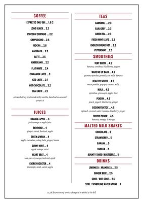 Menu photo 1 TUPI London, XGL