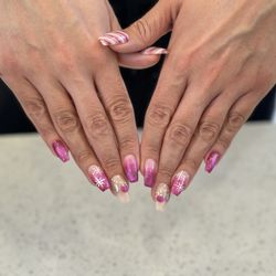 Vamp Nail Bar - Pink sparkle