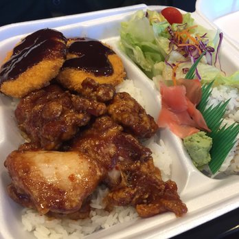 Tenkatori - Sweet and spicy chicken karaage bento box - Gluten-Free Near Me - Costa Mesa, California Tenkatori - Sweet and spicy chicken karaage bento box - Gluten-Free Near Me - Costa Mesa, California