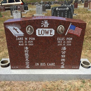 Acme Memorial - 27 year old dual tombstone restored in short order. Satisfied customer. - Funeral Services & Cemeteries Near Me - Colma, California
