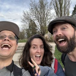 Smile High Tours - Josh and a couple of guests having fun at Cheesman Park