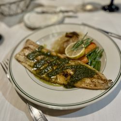 Charlie's Coastal Bistro - Red Trout with Pesto