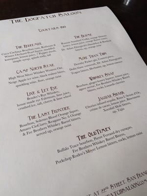 Menu photo 5 Dogpatch Saloon San Francisco, CA