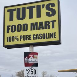 Tutis Food Mart - Road sign