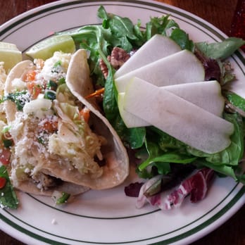 George's Corner - Fish and shrimp soft tacos with pear nut salad - American Near Me - St George, Utah George's Corner - Fish and shrimp soft tacos with pear nut salad - American Near Me - St George, Utah