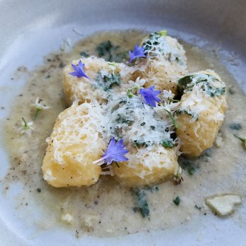 Hazel Hill - Lemon Ricotta Gnocchi. Best dish of night. - New American Near Me - Healdsburg, California