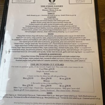 Union Tavern - This is their dinner menu only from 5-6.30 tho! Great deal!! - Pubs Near Me - London, XGL Union Tavern - This is their dinner menu only from 5-6.30 tho! Great deal!! - Pubs Near Me - London, XGL