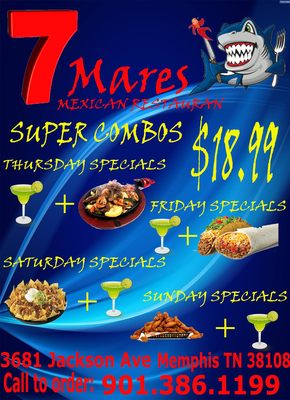 Menu photo 2 El 7 Mares Bar & Grill Memphis, TN