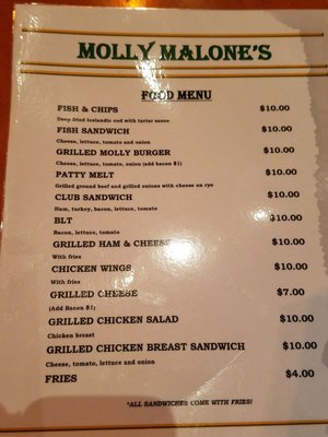 Menu photo 5 Molly Malone's Irish Pub Los Angeles, CA Menu photo 5 Molly Malone's Irish Pub Los Angeles, CA
