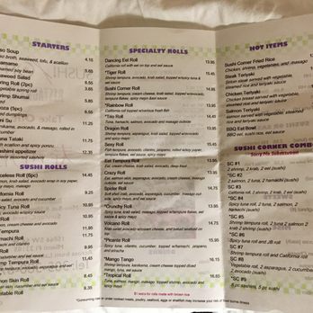Sushi Corner - Sushi Corner's Menu - Sushi Bars Near Me - Miami, Florida