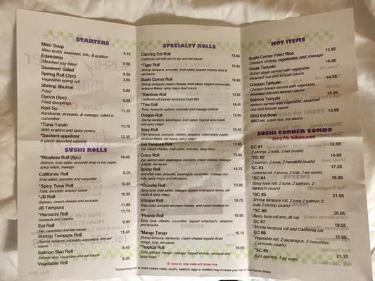 Menu photo 6 Sushi Corner Miami, FL