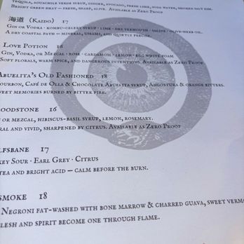 Alchemy Choose Thy Poison - Elixir Hour Menu. IG @mel_foodie_ventures - Mexican Near Me - San Diego, California Alchemy Choose Thy Poison - Elixir Hour Menu. IG @mel_foodie_ventures - Mexican Near Me - San Diego, California