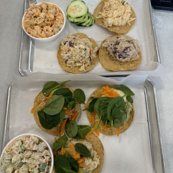 Chicken Salad Factory - I tried the pineapple pecan, raspberry chicken, and avocado chicken salads. - Chicken Shop Near Me - McAllen, Texas