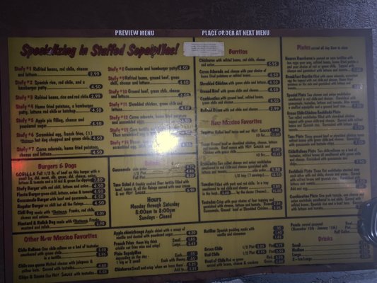 Menu photo 6 Stufy's Albuquerque, NM