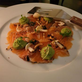 LPM Restaurant & Bar - Salmon carpaccio - French Near Me - Miami, Florida LPM Restaurant & Bar - Salmon carpaccio - French Near Me - Miami, Florida