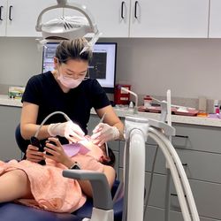 Lovebee Pediatric Dentistry - She was so gentle with her injection and treatment. My daughter didn't even notice as she was watching TV overhead.
