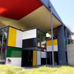 Pavillon Le Corbusier - View at entry vestibule