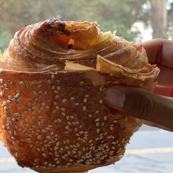Fournée Bakery - seasonal vegetable croissant: Organic Butternut squash, preserved lemon, walnut & goat cheese spread, topped with sesame seeds - Bakeries Near Me - Berkeley, California Fournée Bakery - seasonal vegetable croissant: Organic Butternut squash, preserved lemon, walnut & goat cheese spread, topped with sesame seeds - Bakeries Near Me - Berkeley, California